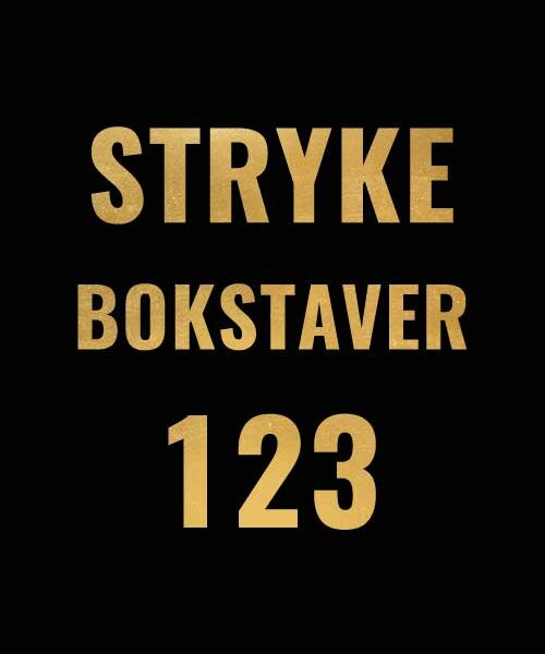 Strykebokstaver trix gull