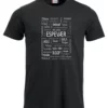 Espevær T-skjorte dialket sort