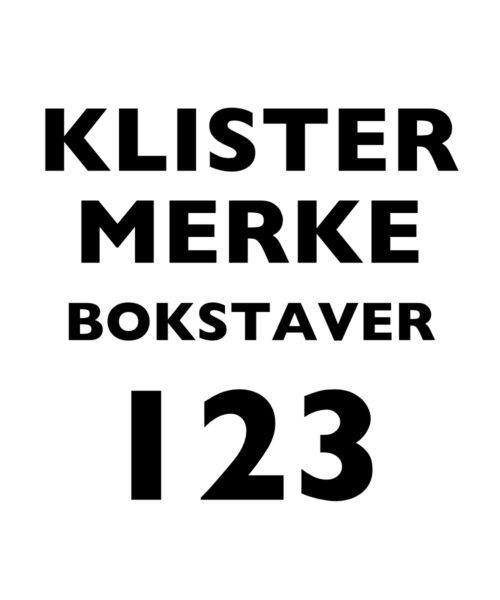 Bokstav klistremerker sort