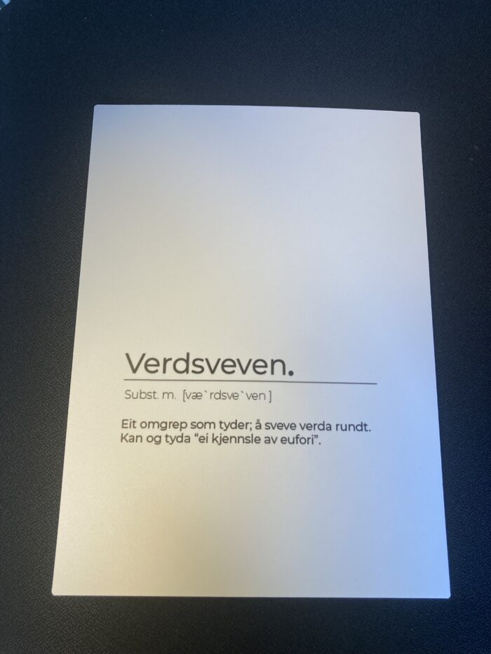 Verdsveven på PVC