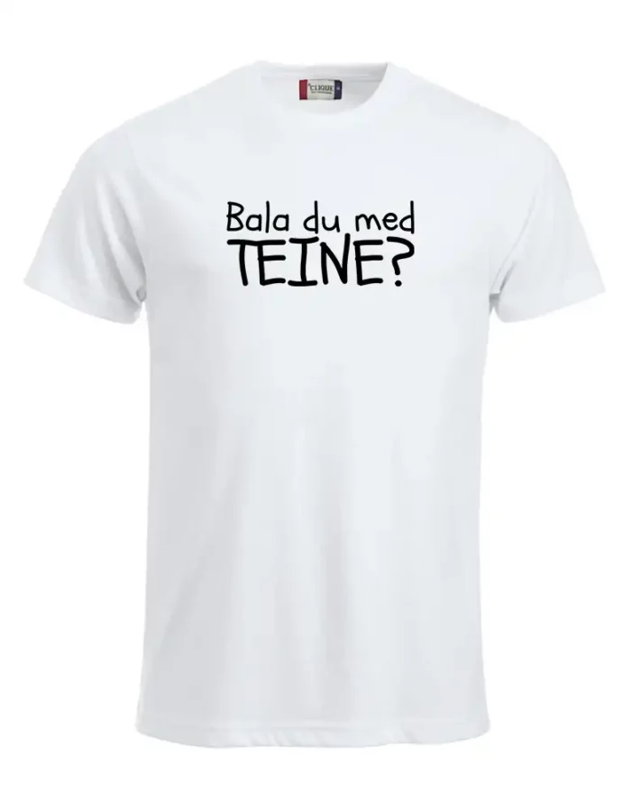 Bala du med teine hvit